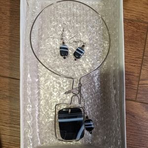 Earrings and Necklace